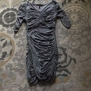 🛑BOGO‼️BCBG gray fitted mini dress